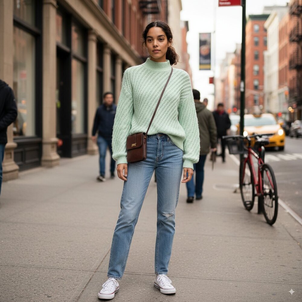 The Fifth Label Giddy Knit Sweater Neon Mint - XS